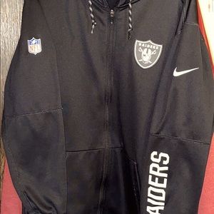 Nike/raider NFL zip up sweater